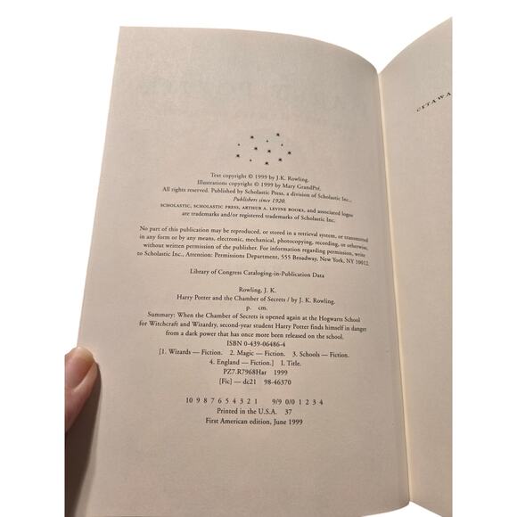 HARRY POTTER & Chamber of Secrets 1st US Edition Hardcover Book 2 0439064864 - Picture 6 of 7